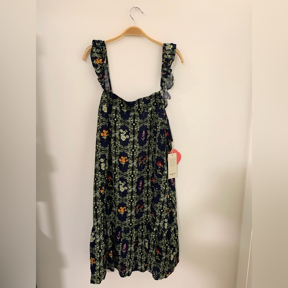 NEW AGUABENDITA WOMENS DAINTY FLORAL TILE PRINT MINI DRESS SIZE:3X - Picture 2 of 7